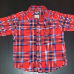 Toddler Plaid Collar Shirt